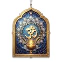 Om Ornament, Indian Inspired Lotus Mandala with Diya, Spiritual Diwali Decorations and Indian Decorations for Home, Yoga Christmas Ornament, Gift for Yoga and Meditation Lovers