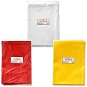 Om Phool Batti Cotton Cloth for Puja, Mandir Asana Cloth/Altar Cloth/Puja Ka Kapda or Pooja Item, (Combo of 3, Multicolour)
