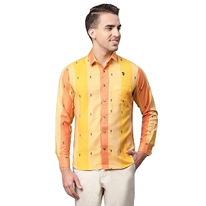OM SAI LATEST CREATION Mens Printed Button