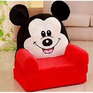 plush cartoon shape cushion baby sofa seat or rocking chair for 0-2 years kid - pack of 1 - 1 red 1 seater