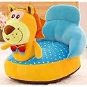 Plush Cartoon Shape Cushion Baby Sofa Seat Or Rocking Chair For 0-2 Years Kid - Pack Of 1 - 1, Multicolor, 1 Seater