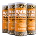 Omay Foods Roasted Moong Jor, 140g Jar (Pack of 4) | Beaten Moong | 22g Protein | Oil-Free, Roasted Not Fried | Chatpata Namkeen | Gluten-Free, Vegan | Healthy Snack for Weight Loss