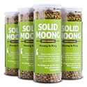 Omay Foods Roasted Moong Ankurit, 150g Jar (Pack of 4) | 22g Natural Protein | Sprouted Mung Bean Namkeen | Oil-Free, Roasted Not Fried | Healthy Snack for Weight Loss | High Protein Snack