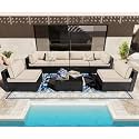 OMCCO 6 Seater L Sofa (Off White03867)