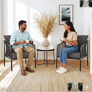 2 chiar 1 table cushion glass patio chiarbalcony furniture conversation set with garden furniture bistro set outdoor grey