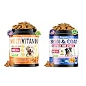 Omega 3 for Dogs, 500 Chews Skin & Coat Supplement for Dog and Dog Multivitamin