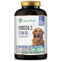 Omega 3 Fish Oil for Dogs and Cats — 1000mg Fish Oil Softgels — 280mg Omega-3s, DHA + EPA — Supports Skin & Coat — 180 Softgels