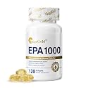 Omega 3 Fish Oil High EPA 1000mg Burpless Mini Softgels 120 Count