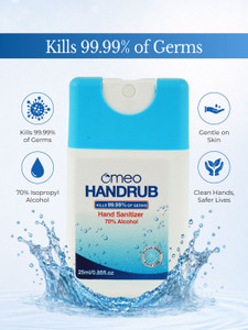 omeo instant liquid pocket sanitizer25 70 alcohol rinse-free safe for kids travel hand rub sachet