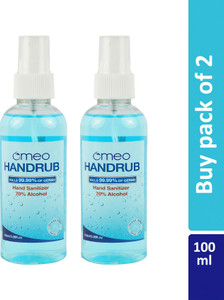 omeo instant liquid sanitizer spray- 70 alcohol for home  personal hygiene hand rub bottle