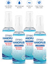 Omeo Instant Liquid Sanitizer Spray-(100PK4), 70% Alcohol, Rinse-free for Skin Hand Rub Bottle
