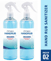 Omeo Instant Liquid Sanitizer Spray-(500PK2) 70% Alcohol, used in Hospitals, Surgical Hand Rub Bottle