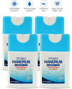 Omeo Liquid Sanitizer Spray-(25PK4), 70% Alcohol, Rinse-free, Safe for Kids School Hand Rub Bottle