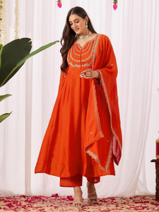 OMICRON FAB Embroidered Anarkali Kurta Bottom