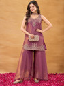 OMICRON FAB Women Kurta Palazzo Dupatta Set