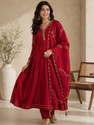 OMICRON FAB Women Silk Blend Kurta Pant
