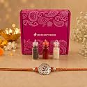 Omkar Silver Plated Brass Blessed Rakhi