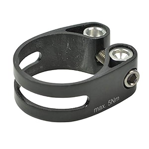 worlds lightest race-lite carbon titanium seatpost clamp 349-35mm glossy