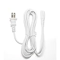 OMNIHIL [UL Listed] White 8 Foot Long AC Power Cord Compatible with iRobot Braava Jet M6 (6120) Robot Mop