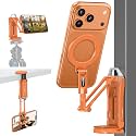 OMOTON TP02-Pro 5 in 1 Magnetic Phone Holder for Vlogging Essentials,Orange