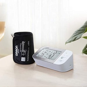 omron hem 7361t bluetooth digital blood pressure monitor with afib indicator and 360 accuracy intelliwrap cuff for most accurate measurements white