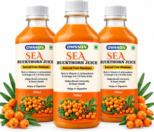 omssdn himalayan sea buckthorn drink juice for boost immunity  healthy heart 3 x 500 ml