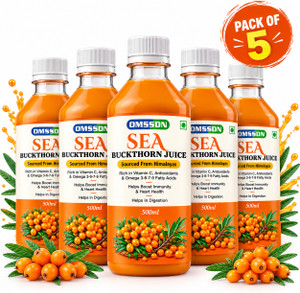omssdn himalayan sea buckthorn drink juice for boost immunity  healthy heart 5 x 500 ml