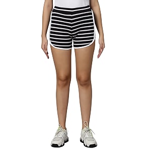 omtex pixy stripe casual shorts
