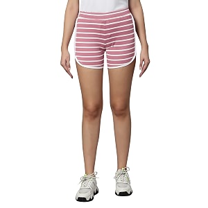 omtex pixy stripe casual shorts