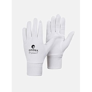 omtex professional cricket inner gloves wicket keeping gloves white