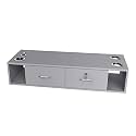 OmySalon Wall Mount Styling Station for Hair Stylist,Beauty Barber Spa Equipment,Salon Cabinet Station with Locking Drawers,Bathroom Dresser with 5 Hair Dryer Holders, Grey