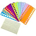 200Holes Embroidery Floss Organizer, 10Color Plastic Floss Bobbin, Cross Stitch Thread Holder Storage Tool,Floss Organizer Embroidery Shelf, for Embroidery Floss,Needles,Cross Stitch & Sewing Projects
