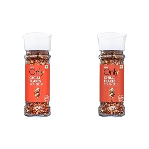 on1y chilli flakes 50 gm pack of 2