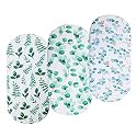 Onacosht Stretchy Bassinet Sheets 3 Pack 32"x16", Greenery Leaf
