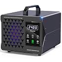 ONAMOR Digital Ozone Generator Odor Eliminator 360,000mg, High Capacity Ozone Machine Odor Removal Up to 8,000 Sq.Ft, Ozone Odor Eliminator, Ionizer Ozonator for Home, Car, Smoke, Pet Room (Grey)