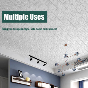 Onbet 70 cm 3D Decorative Foam White