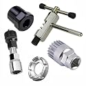 ONBICLE Bicycle Repair Tool Set Chain Cutter Crank Puller BB Tool Sprocket Removal Spoke Nipple Key 5pcs Set Combo