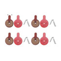 Onbicle Premium quality 4pair Semi Metalic 4mm Disc Breaking Pad For Bicycle Bicycle Brake Disk