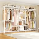 ONBRILL F5 Heavy Duty Clothes Rack Freestanding Modular Closet System White