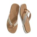 ONCAI Women's Flat Flip Flops Square Thong Sandals with Leaf Printed Summer Beach Daily Casual Dressy Soft Cushion Sandalias Mujer Lightweight Outdoor Waterproof Rubber Sole US Size 6-12
