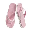 ONCAI Women's Flat Flip Flops Square Thong Sandals with Leaf Printed Summer Beach Daily Casual Dressy Soft Cushion Sandalias Mujer Lightweight Outdoor Waterproof Rubber Sole US Size 6-12