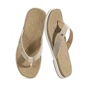 ONCAI Women's Flat Flip Flops Square Thong Sandals with Leaf Printed Summer Beach Daily Casual Dressy Soft Cushion Sandalias Mujer Lightweight Outdoor Waterproof Rubber Sole US Size 6-12