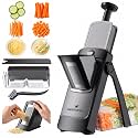 ONCE FOR ALL Safe Mandoline Slicer Pro, Veggie Slicer with Container, Black