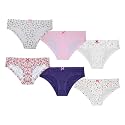 ONCH Womens Medium Coverage Cotton Mid Waist Bikini Panties (Pack of 6)