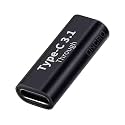 C to c Jointer, Type c Coupler Female to Female, Type c Extender, c to c Female Coupler Relay Adapter, USB 3.1 Type-C Adapter Extension Connector Joiner for Laptop & Tablet & Mobile Phone