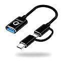 2 in 1 OTG Adapter, OTG Adapter Micro USB Type c, All in 1 Multi OTG Connector for Mobile OTG hub USB 3.0 High Speed Data Transfer Converter for Android