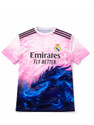 ONE 7 Printed Men Round Neck Pink