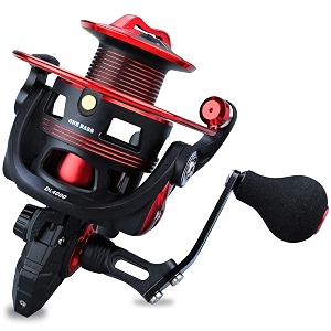 one bass fishing reels light weight saltwater spinning reel - 395 lb carbon fiber drag121 bb ultra smooth all aluminum inshore reel for saltwater or freshwaterr-spider dl 2000