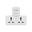 One Beat Cordless Extension Board, Multi Plug with 2 Sockets - Flex Board with Safety Shutter Protection (2 Socket Wall)…