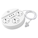 One Beat Spark 3 2500W Power Converter with USB Charger &amp; Mobile Holder 3AC Socket + 3USB Ports I 2 m Cord Length (White) (Spark 3)